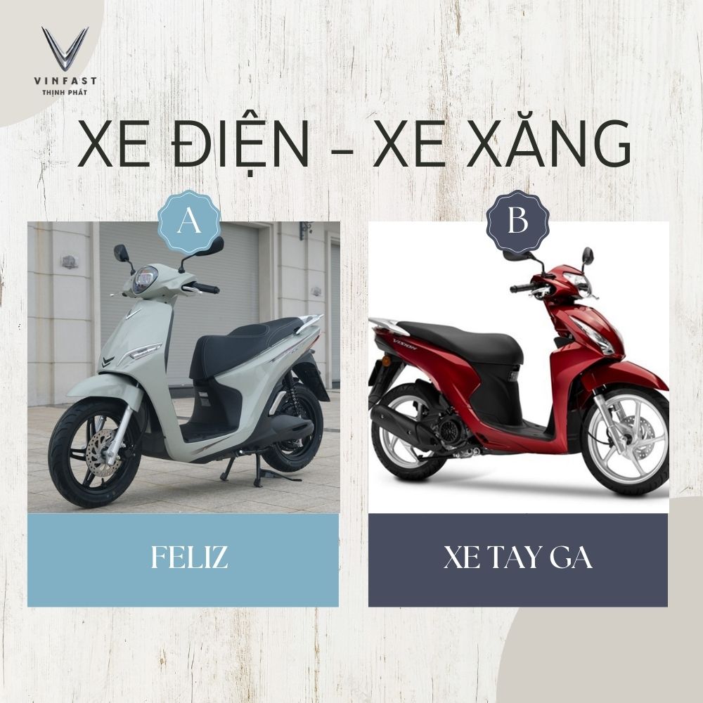 So sánh xe điện và xe xăng