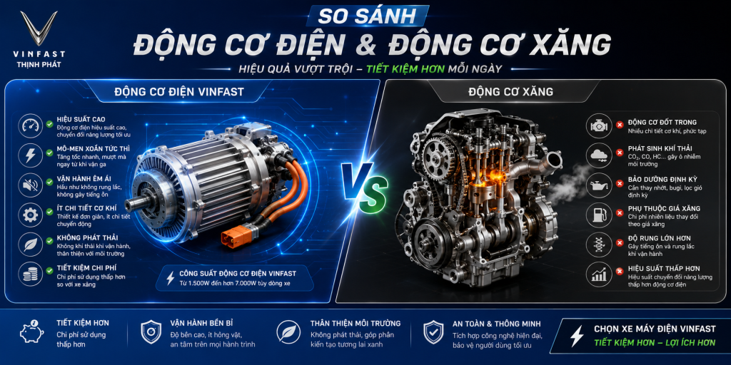 Động cơ xe máy điện VinFast