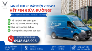 Làm gì khi xe máy điện VinFast hết pin giữa đường?