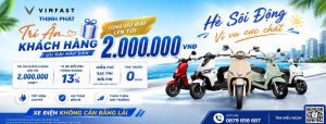 Khách hàng cũ VinFast nhận voucher đến 2 triệu đồng